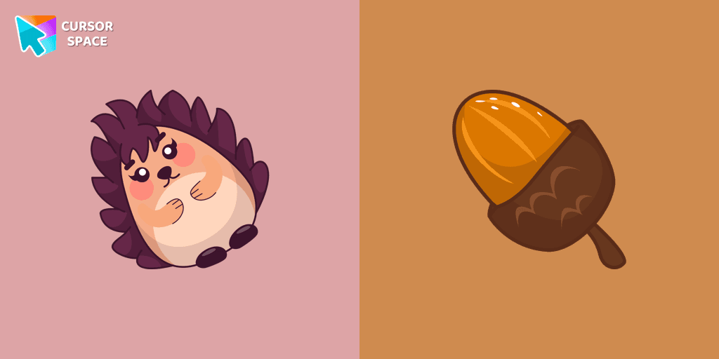 Kawaii Hedgehog cursor